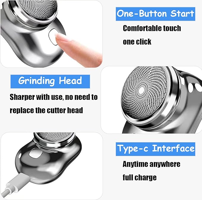 Mini Shave Portable Electric Shaver for Men