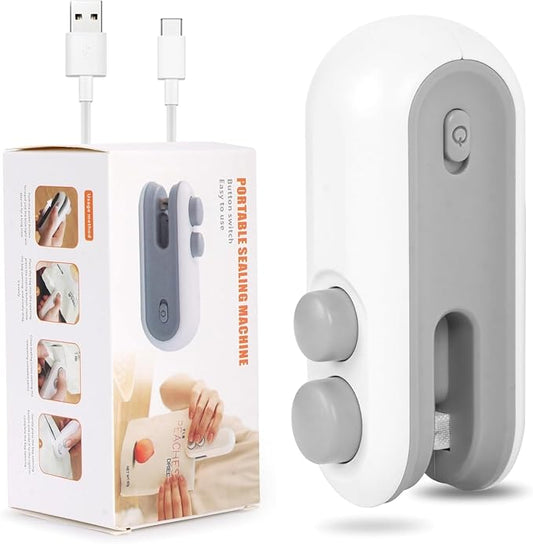 Portable 2-in-1 USB Rechargeable Bag Sealer & Cutter