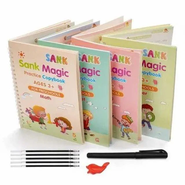Magic Practice Copybook set (4 Book + 10 Refill)