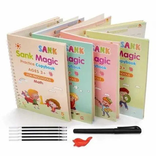 Magic Practice Copybook set (4 Book + 10 Refill)