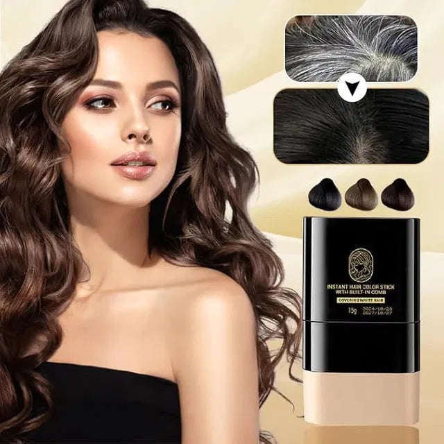 Instant Hair Dye Stick with Comb for Grey Hair