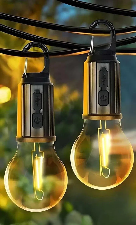 Decorative Hanging Bulb Camping Lamp (Pack of 2)