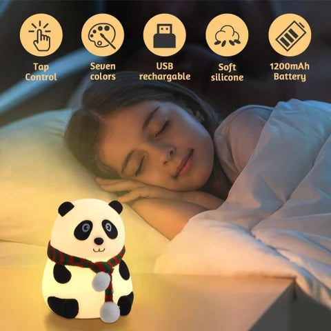 🐼 PandaGlow™ Silicone Night Lamp 🌙✨